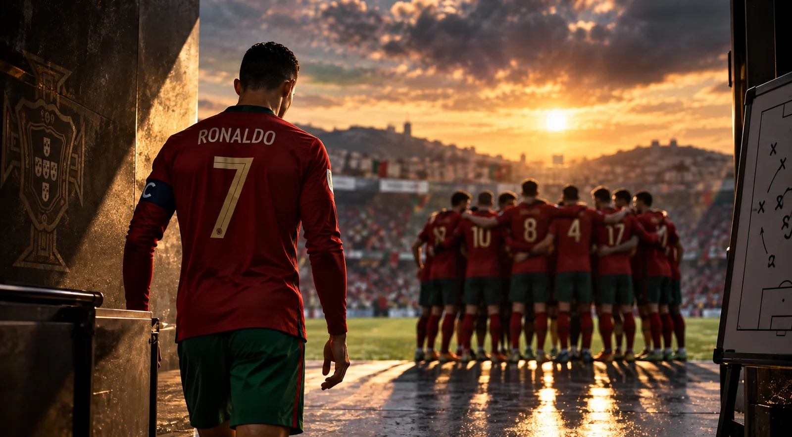 Cristiano Ronaldo and Portugal team illustrating the tension between individual influence and team leadership