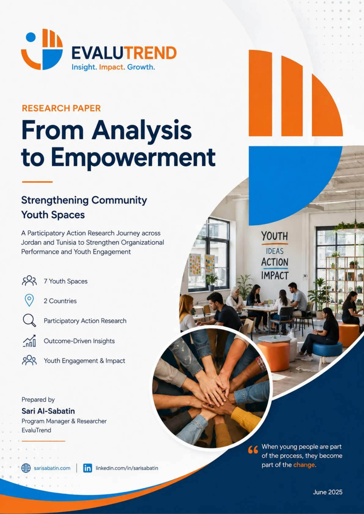 From Analysis to Empowerment research paper cover, EvaluTrend Research & Learning Series WP-2026/01