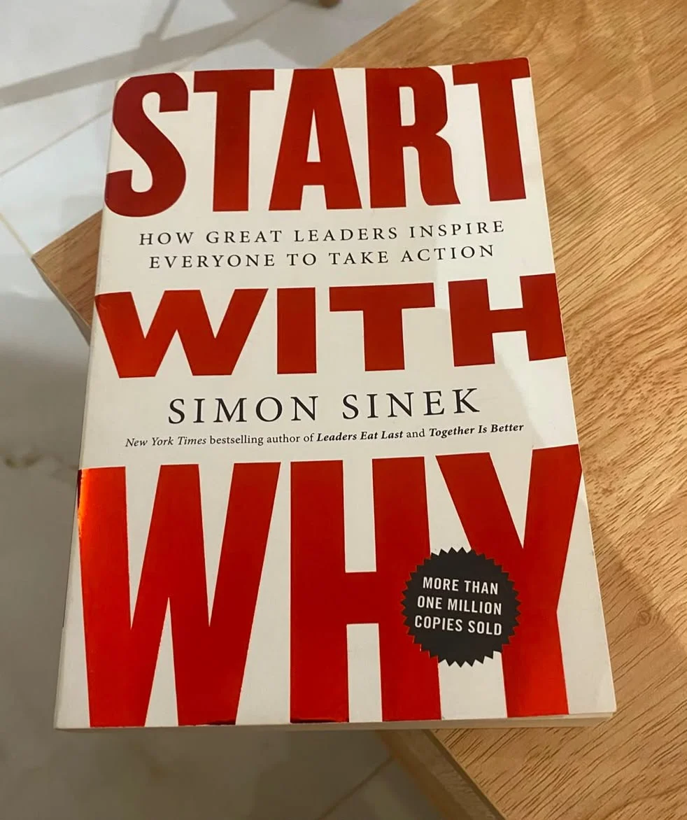 Start With Why by Simon Sinek, the book behind this personal reflection on leadership and purpose